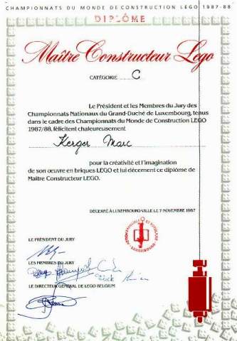my lego diploma